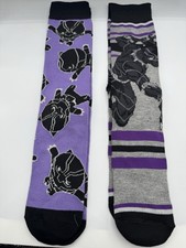 Marvel Black Panther 2 Pair Men s Crew Socks Size 6-12