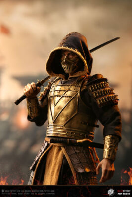 モータルコンバット PopToys EX049 スコーピオン 1/6 フィギュア New POPTOYS EX049 1/6 Mortal Kombat Scorpion Copper&Leather