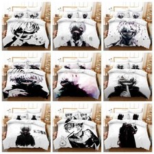 TOKYO GHOUL Quilt Duvet Cover Pillowcase Boys Beding Set Single Double King Size