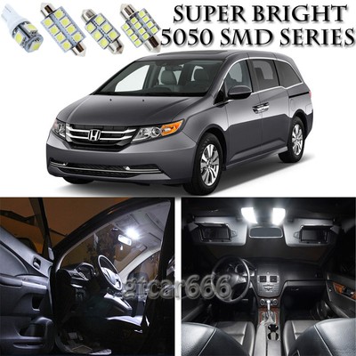 19x Xenon White Led Interior Lights Bulb Package Kit For Honda Odyssey 2011 2016 Ebay