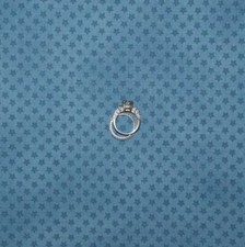 BonEful Fabric FQ Cotton Quilt Blue American Patriotic US Star Stripe Small Sale