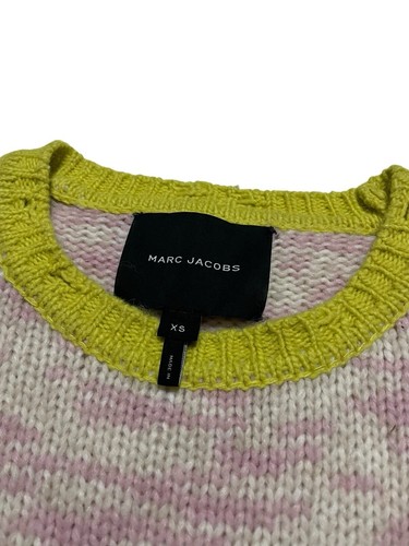 Suéter Marc Jacobs 2021 multicolor a rayas cuello redondo mezcla de lana XS desgastado - Imagen 4 de 7