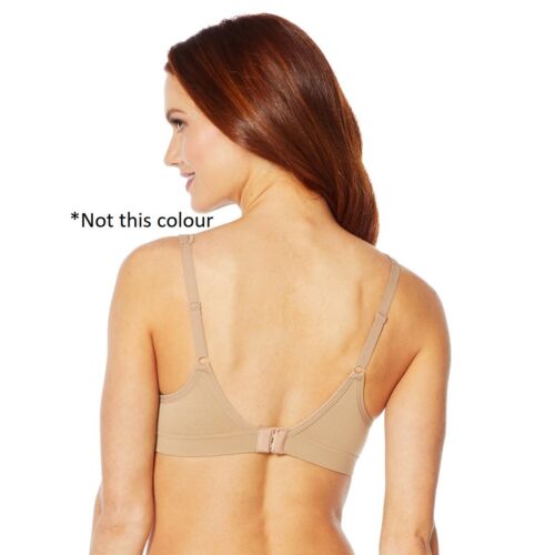 Nearly Nude Seamless Lace Trim Wirefree Bra in Black (654379) , Size XXXL - Picture 2 of 6
