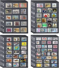 Stamp Collection Inserts - Collector Stamp Album 12 Sheets with 4 Mixed Sizes fo
