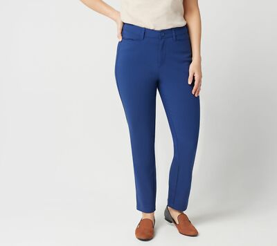 Ankle Pant Qvc Denim And Company Pants Denim Beach Jersey Petite