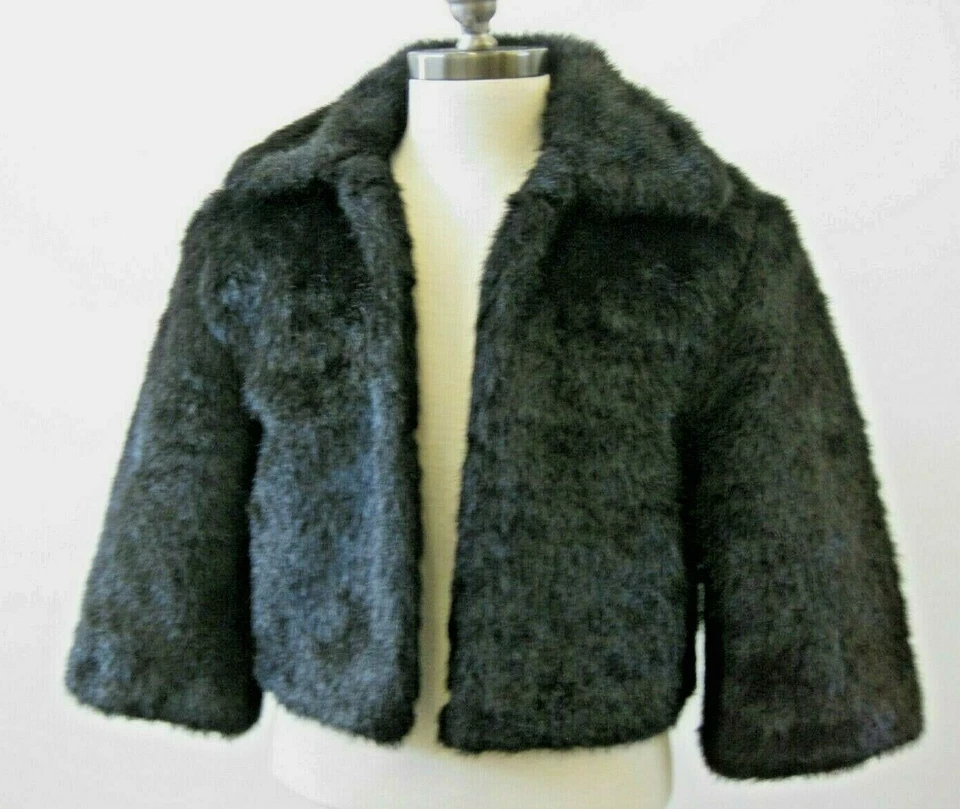 NWT MIXIT Reversible Short Jacket Coat Faux Fur Dressy Size L/XL - Image 2 of 4