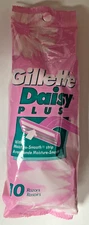 GILLETTE DAISY PLUS DISPOSABLE RAZOR 10 PACK  NOS