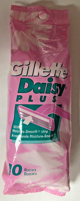 GILLETTE DAISY PLUS DISPOSABLE RAZOR 10 PACK  NOS