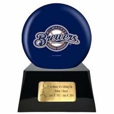 Milwaukee Brewers Sports Team Adult Baseball Funeral Cremation Urn For Ashes