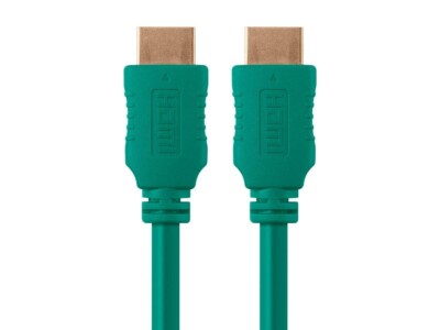 Monoprice 4K Select Series High Speed HDMI Cable 3ft Green 48Gbps/60Hz (10Pack)
