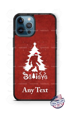 Believe In Bigfoot Christmas Personalize Phone Case For iPhone 16 Samsung Google