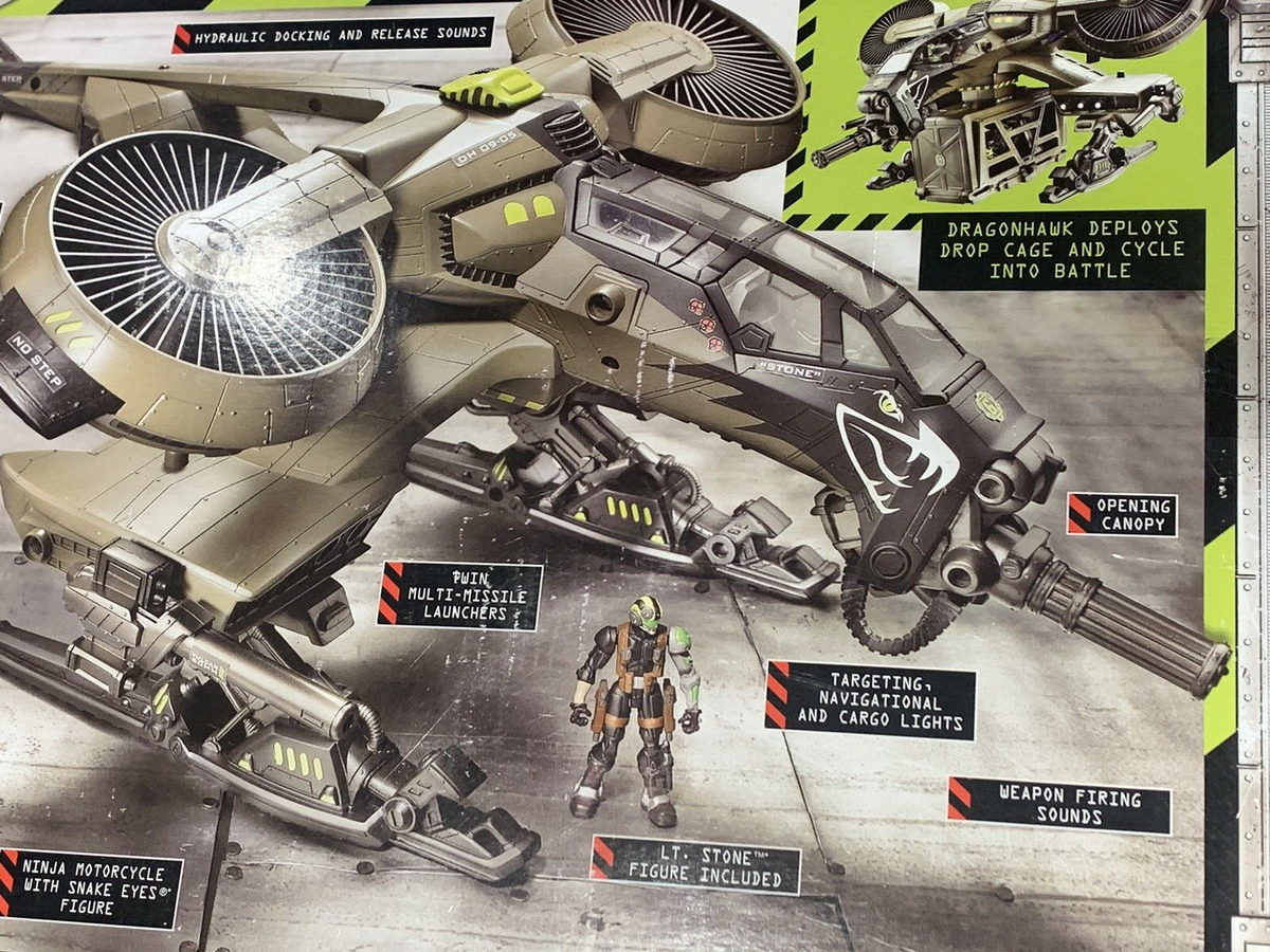 Hasbro GI Joe Sigma 6 DRAGONHAWK Heavy Armor Dropship 2.5