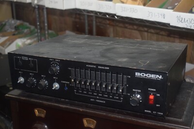Bogen CT-100B Microphone Mixer /Amplifier - Tested and Working = 100 Watt