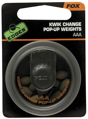 Fox Edges Kwik Change Pop-up Weight 10x AAA 0,81g Gummi Pop Up Gewichte Balance