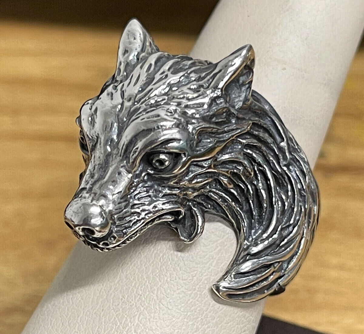 Impressive Large Sterling Silver Wolf Head Ring | eBay Impressive Large Sterling Silver Wolf Head Ring | eBay