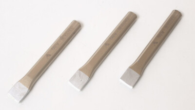 3 x RENNSTEIG Flachmeißel 125 mm Nr. 3070 Meißel Chrom Vanadium Made in Germany