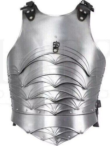 Medieval Muscle Jacket, Roman Breastplate Knight Larp Warrior Halloween A48 - Picture 3 of 4