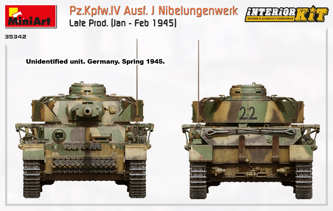 Pz.Kpfw.IV Ausf. J Late Prod. (Jan - Feb 1945) Interior Kit 1/35