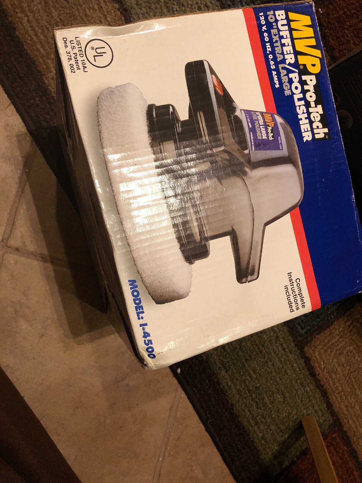 MVP Protech Model 1-4500 120 Volt 60HZ 10" Auto Truck Electric Buffer Polisher