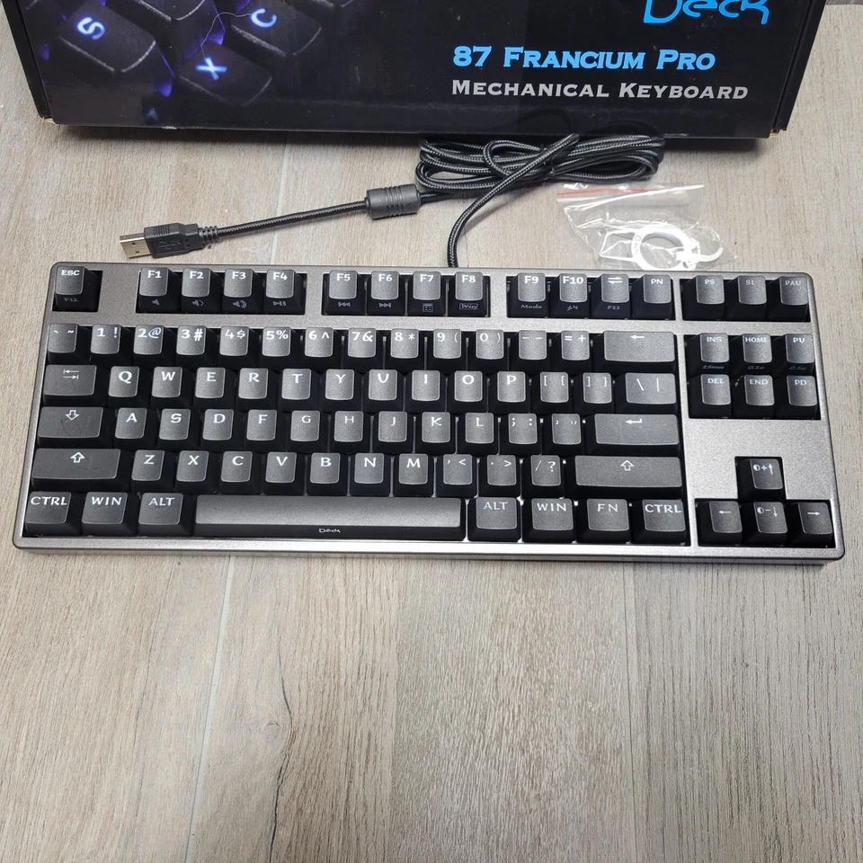 Deck 87 Francium Pro Gaming Keyboard Brown Cherry Mx Key Mechanical USB Light Up - Image 4 of 4