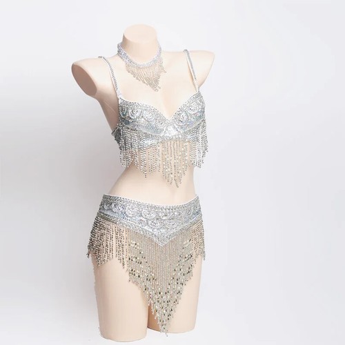Sexy Belly Dance Costumes Women Belly Dance Belt Set Belly Dancing Outfit Tops