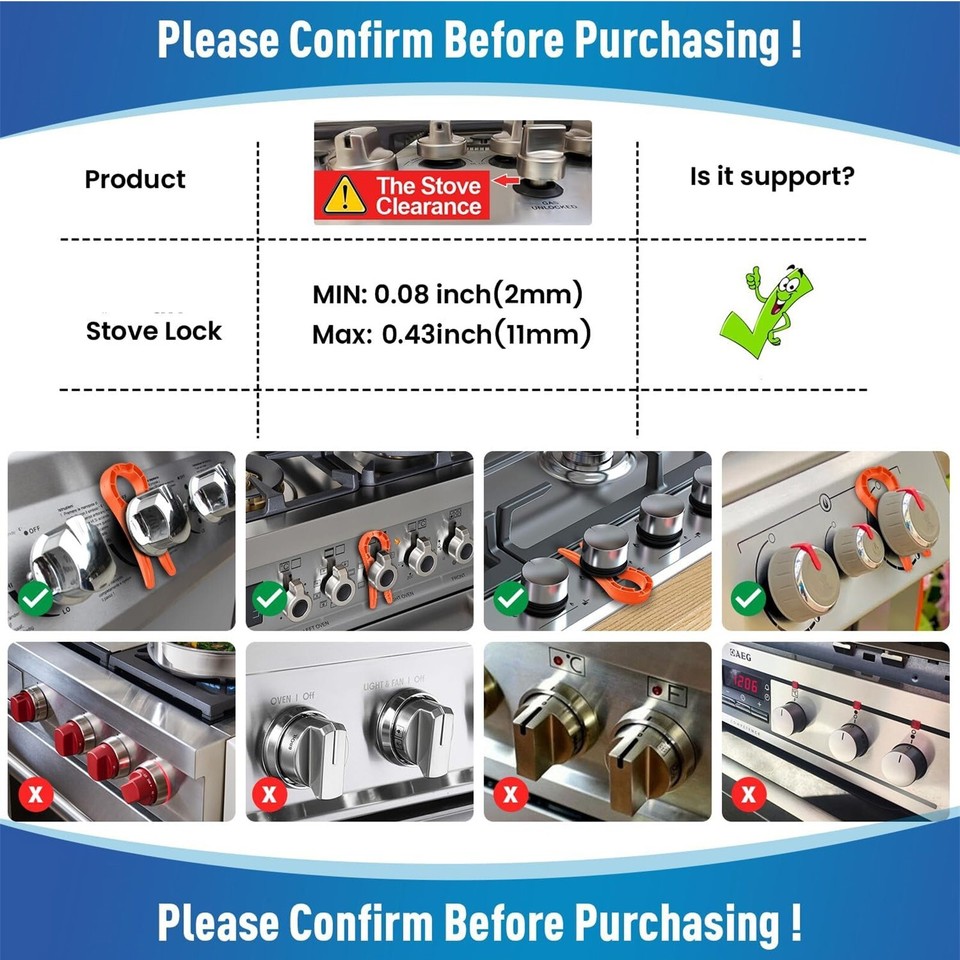 5 Pcs Stove Proofing Knob Locks Childproof Oven Knob Covers Gas Stove