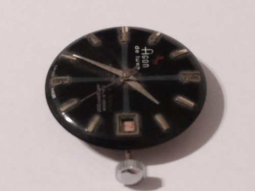Agon de Luxe 23 Jewels Calendar Wristwatch Movement Broken Balance As Is Swiss - 第 12/14 張圖片