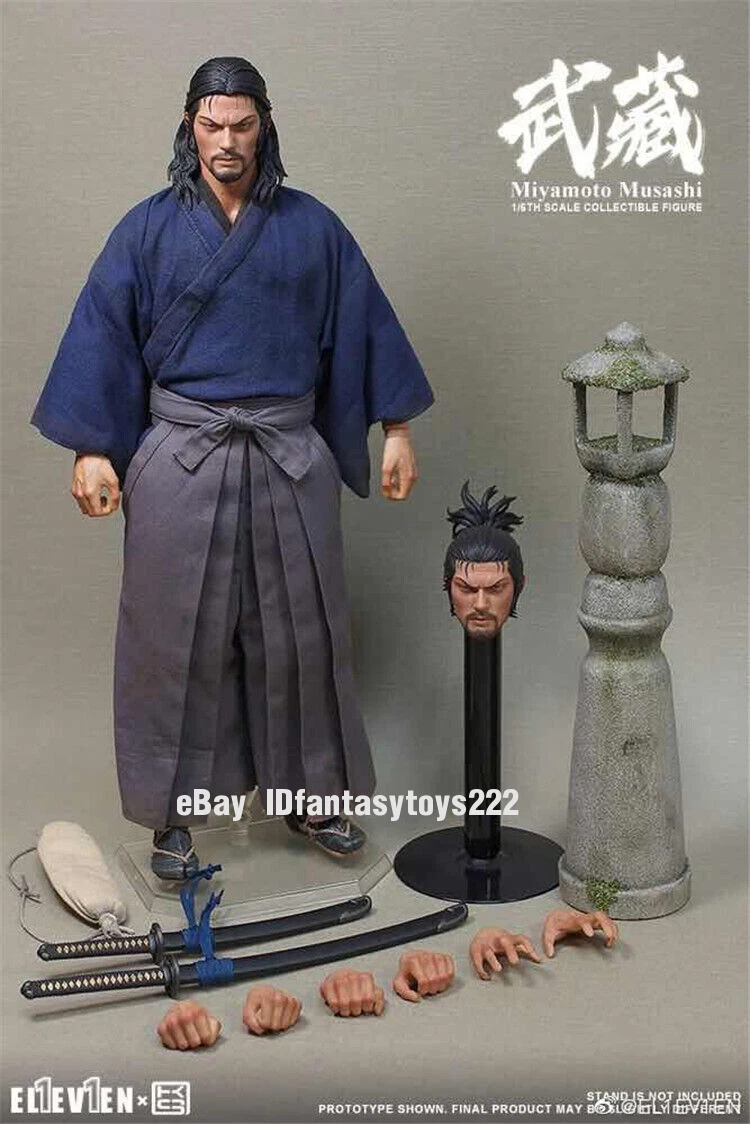 ELEVEN 16 Miyamoto Musashi Double-Headed Sculpture Action Figure In Stock  | eBay