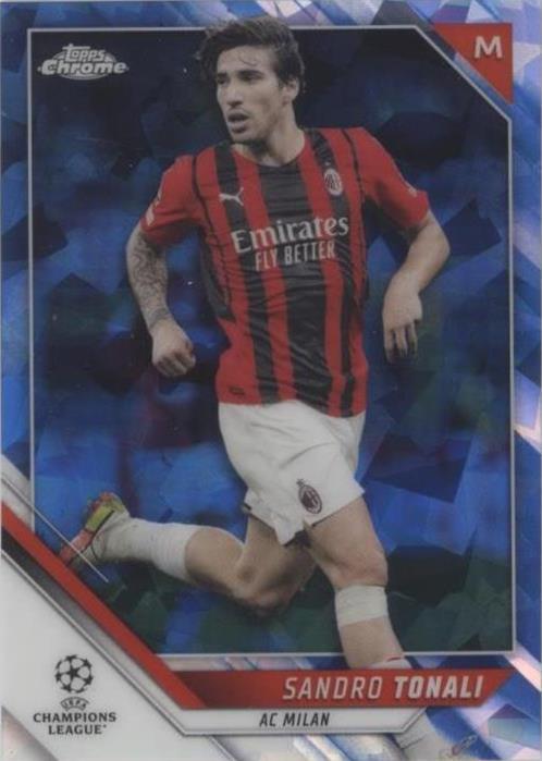 2021-22 Topps Chrome UCL Sapphire Edition Sandro Tonali #147 - 1 of 1