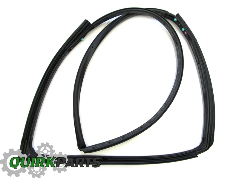 Sello de la tira de clima de la puerta delantera izquierda para Jeep Wrangler 2007-2017