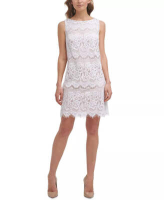 Jessica Howard Petite Lace Shift Dress 8A 2431
