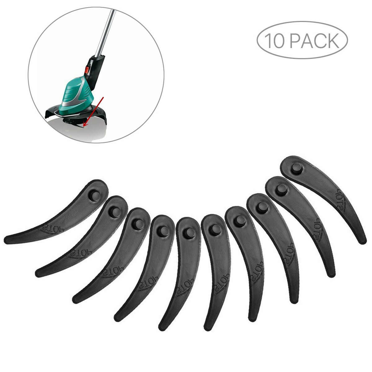 10pcs Grass Strimmer Trimmer Durablade Blades For Bosch Art23 18li