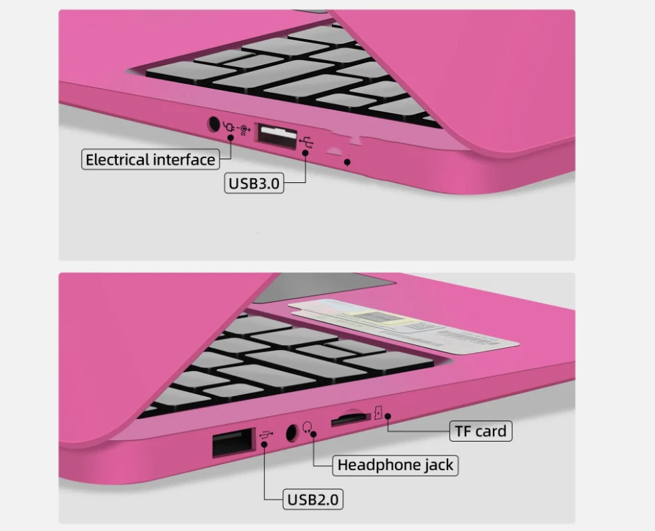 Windows 10 Laptop 10.1"Celeron R Computer Mini Netbook WiFi Webcam (Black) - Image 4 of 4