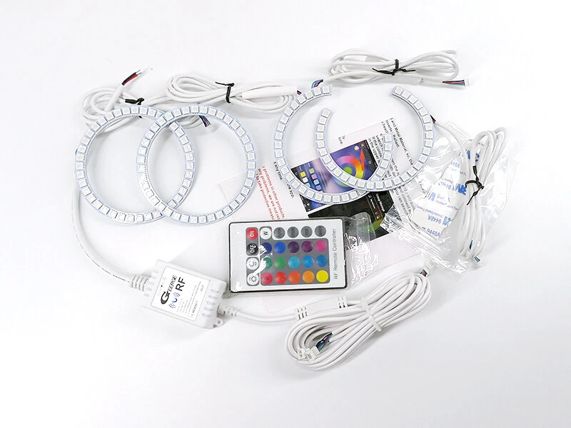 Para INFINITI G25 G35 G37 Q40 Multicolor RGB LED Ojos de Ángel Kit Bluetooth APP Foto 2 de 4