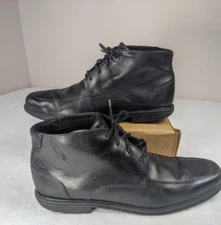 Rockport Men's Style Leader  Chukka Hydro Shield Waterproof Black Boot Shoe
