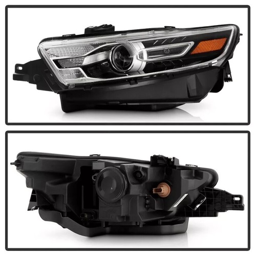 Fit 2016 2017 - 2019 Ford Taurus Halogen Black Bezel Headlight Driver FO2502361 - Afbeelding 2 van 6