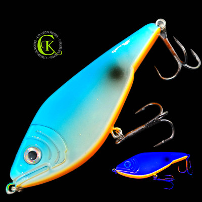 Jerkbait 12cm UV Topwater Wobbler Hardbait Kunstköder Twitchbait Pike Hecht Wels