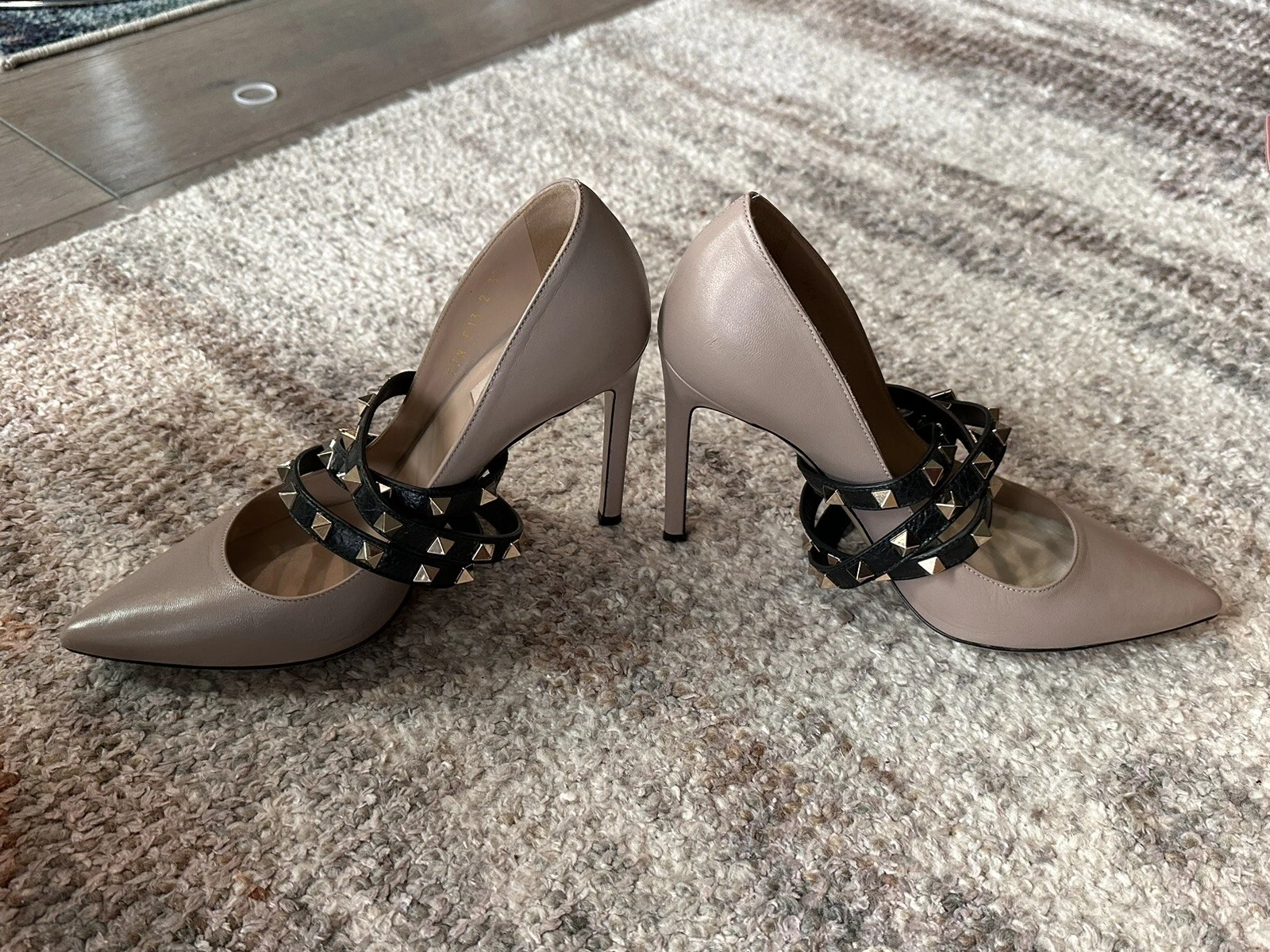 Valentino Rockstud caviglia tacco avvolgente 37 5