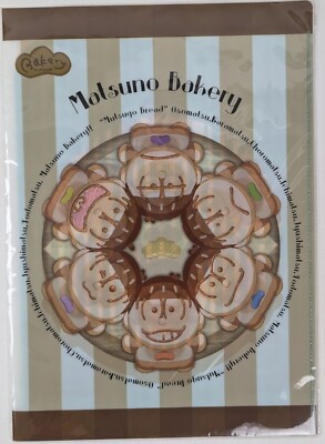 Osomatsu-san Bakery Anime Clear File Folders 2 Set Avex Pictures A4