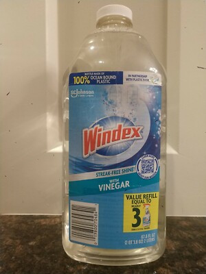 SC Johnson WINDEX CLEANER  With Vinegar 67.6 fl.oz VERY BIG Bottle! 