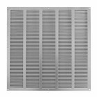 Galvanised Steel Air Vent Grille 500mm x 500mm with Fly Screen / Flat Duct Cover