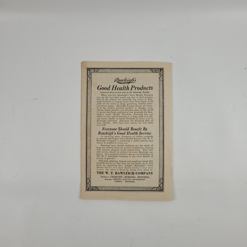 1922 W.T. Rawleigh's Good Health Service Bulletin 205 207 Headaches Constipation - Picture 9 of 9