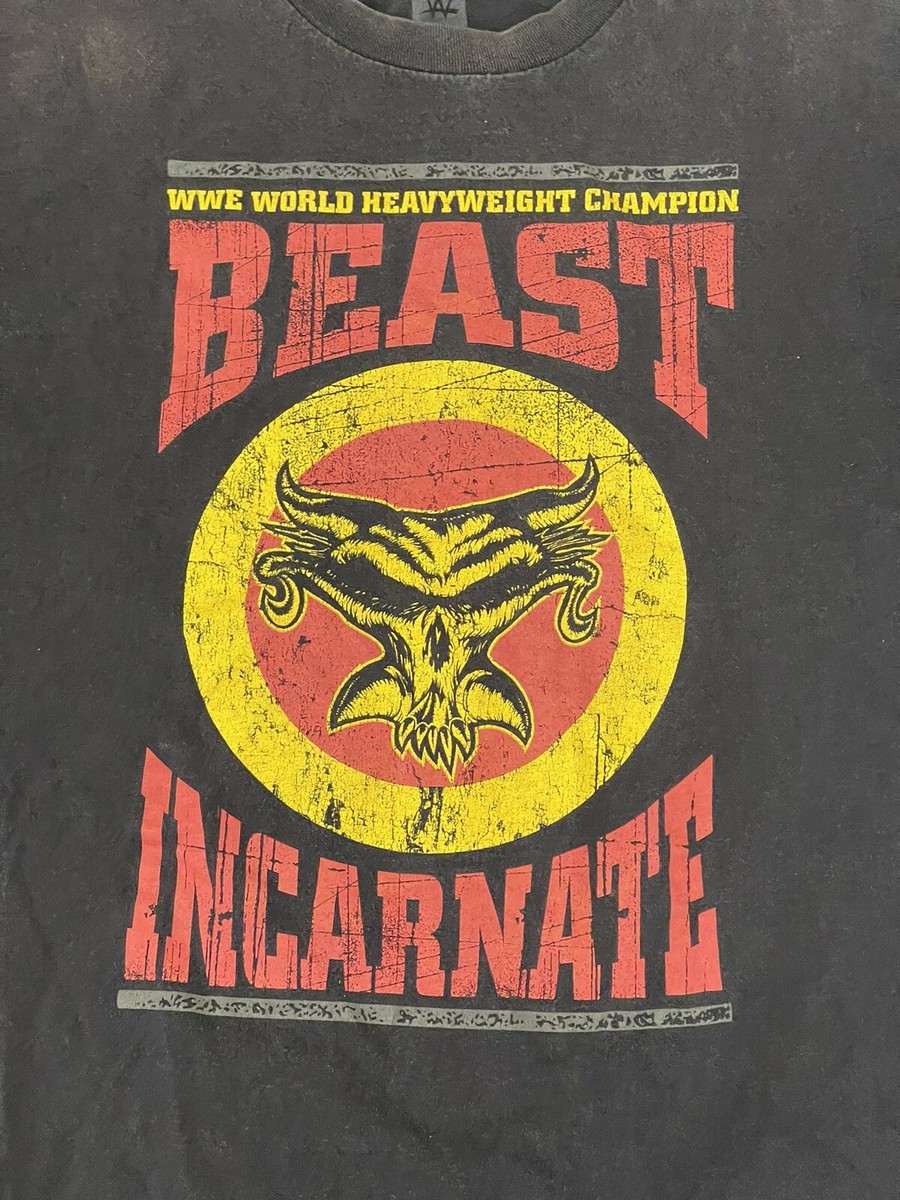 BROCK LESNAR WWE Mens XL T-Shirt Beast Incarnate World Heavyweight