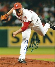 Signed  8x10 BRETT OBERHOLTZER Houston Astros  Autographed photo - COA 