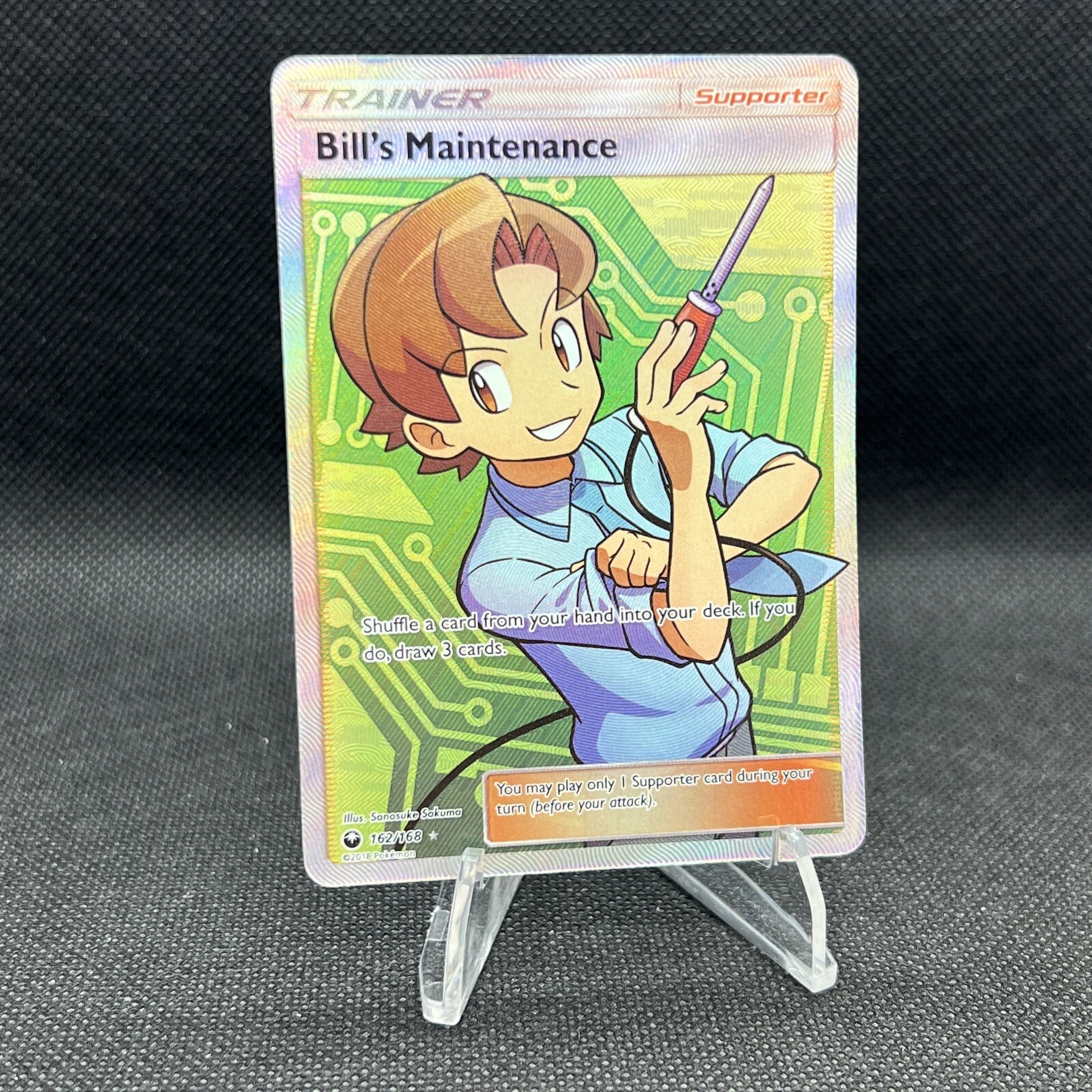 Pokémon TCG Bill's Maintenance Celestial Storm 162/168 Full Art