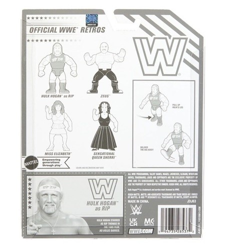 Mattel Creations WWE RETRO Collection 4 Pack New Hulk Zues Miss Elizabeth Sherri - Picture 7 of 9