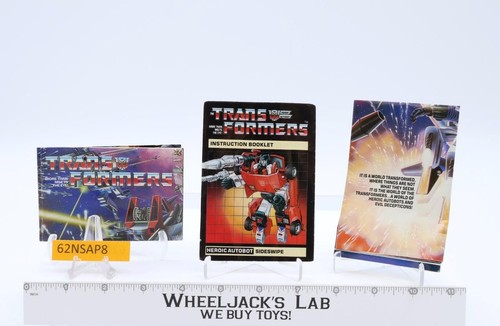 Sideswipe 100% Complete W/Box 1985 Vintage Hasbro G1 Transformers Action Figure - Picture 7 of 7