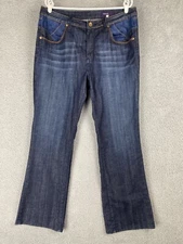 Vigoss Womens High Rise Bootcut Blue Jeans Size 17 Juniors 36x31