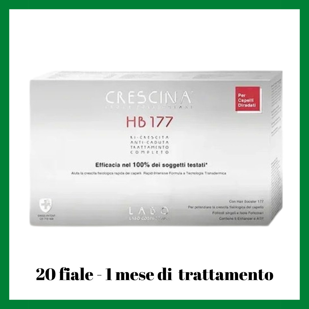 Crescina 2100 Uomo HB 177: 20 Fiale per la Rinascita dei Capelli
