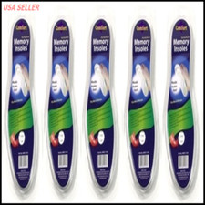 5 Pairs Memory Foam Insoles Shoe Comfort Unisex Size Feet Cushion Heel Pad Shock
